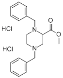 CAS 登录号:17532-21-7, 1,4-二(苯基甲基)-2-哌嗪羧酸甲酯盐酸盐(1:2)