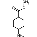 structure of CAS# 175867-59-1, Methyl 4-Aminocyclohexanecarboxylate;methyl 4-aminocyclohexane-1-carboxylate;methyl 4-aminocyclohexanecarboxylate;MFCD01995050