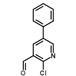 结构式 CAS# 176433-57-1, 2-氯-5-苯基烟醛