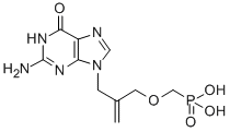 CAS#: 176434-89-2， [4-(2-Amino-6-Oxo-3H-Purin-9-Yl)-2-Methylidenebutoxy]Methylphosphonic Acid