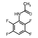 结构式 CAS# 1766-14-9, N-(2,3,5,6-四氟苯基)乙酰胺