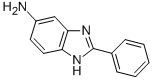 structure of CAS# 1767-25-5, 2-Phenyl-1H-Benzimidazol-6-Amine;(2-Phenyl-3H-Benzimidazol-5-Yl)Amine;Sbb005603;St5302980