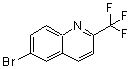 structure of CAS# 176722-64-8, 6-Bromo-2-(Trifluoromethyl)-Quinoline;6-BROMO-2-TRIFLUOROMETHYLQUINOLINE