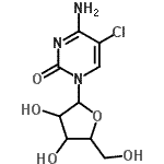 CAS#: 17676-65-2， 4-Amino-5-Chloro-1-Pentofuranosyl-2(1H)-Pyrimidinone