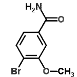 structure of CAS# 176961-57-2, 4-Bromo-3-Methoxybenzamide;4-Bromo-3-methoxybenzamide;4-Bromo-3-methoxybenzamide 98%;MFCD09475887