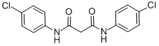 structure of CAS# 17722-20-2, N,N''-Bis-(4-Chloro-Phenyl)-Malonamide;N,N'-Bis(4-Chlorophenyl)Malonamide;Aids-097040;Aids097040