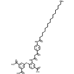 CAS#: 17725-27-8， 5-[4-Carboxy-2-({3-Oxo-3-[4-(Stearoylamino)Phenyl]Propanoyl}Amino)Phenoxy]Isophthalic Acid