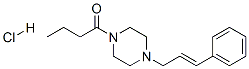 structure of CAS# 17730-82-4, Bucinperazine;1-(4-Cinnamyl-1-Piperazinyl)Butan-1-One Hydrochloride;1-Butyryl-4-(Phenylallyl)Piperazine Hydrochloride;1-Butyryl-4-Cinnamylpiperazine