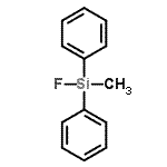 结构式 CAS# 17739-53-6, 氟(甲基)二苯基硅烷