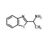 structure of CAS# 177407-14-6, 1-(1,3-Benzothiazol-2-Yl)Ethanamine;1-(1,3-benzothiazol-2-yl)ethan-1-amine;1-(benzo[d]thiazol-2-yl)ethanamine;1-benzothiazol-2-ylethylamine