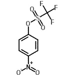 structure of CAS# 17763-80-3, 4-Nitrophenyl Trifluoromethanesulfonate;4-nitrophenyl (trifluoromethyl)sulfonate;4-Nitrophenyl triflate;4-Nitrophenyl trifluoromethanesulfonate,99%