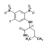 结构式 CAS# 178065-30-0, N<sup>2</sup>-(5-氟-2,4-二硝基苯基)亮氨酰胺