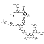 CAS#: 178452-66-9， 3-({4,6-Bis[(4-{(E)-[8-({4,6-Bis[(2-Aminopropyl)Amino]-1,3,5-Triazin-2-Yl}Amino)-1-Hydroxy-3,6-Disulfo-2-Naphthyl]Diazenyl}Phenyl)Amino]-1,3,5-Triazin-2-Yl}Amino)-N,N-Diethyl-1-Propanaminium 2-Hydroxy Propanoate