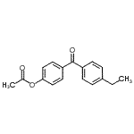结构式 CAS# 178860-08-7, 4-(4-乙基苯甲酰)苯基乙酸酯
