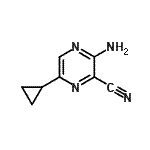CAS#: 17890-83-4， 3-Amino-6-Cyclopropyl-2-Pyrazinecarbonitrile