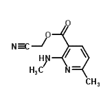 CAS#: 178932-23-5， Cyanomethyl 6-Methyl-2-(Methylamino)Nicotinate