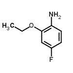 结构式 CAS# 178993-28-7, 2-乙氧基-4-氟苯胺