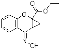 结构式 CAS# 179067-99-3, (7E)-7-(羟基亚胺)-7,7A-二氢环丙并[b]苯并吡喃-1A(1H)-羧酸乙酯