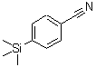 structure of CAS# 17921-68-5, 4-(Trimethylsilyl)Benzonitrile;[17921-68-5]