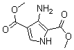 structure of CAS# 180059-04-5, 3-Amino-1H-Pyrrole-2,4-Dicarboxylic Acid 2,4-Dimethyl Ester;1H-Pyrrole-2,4-Dicarboxylicacid,3-Amino-,Dimethylester(9CI)