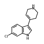 CAS#: 180160-77-4， 6-Chloro-3-(1,2,3,6-Tetrahydro-4-Pyridinyl)-1H-Indole