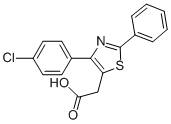 CAS#: 18046-21-4， Fentiazac