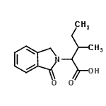 structure of CAS# 180923-81-3, 3-Methyl-2-(1-Oxo-1,3-Dihydro-2H-Isoindol-2-Yl)Pentanoic Acid;2H-ISOIND<wbr>OLE-2-ACE<wbr>TICACID, <wbr>1,3-DIHYD<wbr>RO-A-(1-M<wbr>ETHYLPROP<wbr>YL)-1-OXO-;3-Methyl-<wbr>2-(1-oxo-<wbr>1,3-dihyd<wbr>ro-2H-iso<wbr>indol-2-y<wbr>l) pentan<wbr>oic acid;3-Methyl-2-(1-oxo-1,3-dihydro-2H-isoindol-2-yl)pentanoicacid