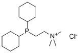 structure of CAS# 181864-78-8, 2-Dicyclohexylphosphanylethyl-Trimethylazanium;2-Dicyclohexylphosphanylethyl-Trimethyl-Ammonium;2-Dicyclohexylphosphanylethyl-Trimethylammonium;2-Dicyclohexylphosphanylethyl-Trimethyl-Azanium