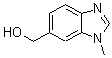 structure of CAS# 181867-18-5, 1-Methyl-1H-Benzimidazole-6-Methanol;(1-Methyl-1H-Benzo[D]Imidazol-6-Yl)Methanol;1H-Benzimidazole-6-Methanol,1-Methyl-(9CI)