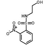 结构式 CAS# 18226-11-4, N-(2-羟基乙基)-2-硝基苯磺酰胺