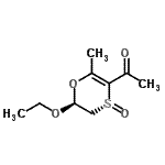 CAS#: 182313-16-2， 1-[(4R,6S)-6-Ethoxy-2-Methyl-4-Oxido-5,6-Dihydro-1,4-Oxathiin-3-Yl]Ethanone