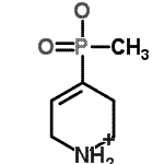 结构式 CAS# 182485-36-5, 甲基(1,2,3,6-四氢-4-吡啶基)次磷酸