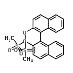 结构式 CAS# 182568-57-6, 1,1'-联萘-2,2'-二基二甲烷磺酸酯