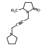 CAS#: 18325-12-7， 5-Methyl-1-[4-(1-Pyrrolidinyl)-2-Butyn-1-Yl]-2-Pyrrolidinone