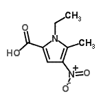 CAS#: 183268-95-3， 1-Ethyl-5-Methyl-4-Nitro-1H-Pyrrole-2-Carboxylic Acid