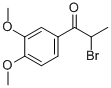 结构式 CAS# 1835-05-8, 2-溴-1-(3,4-二甲氧基苯基)-1-丙酮