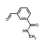 结构式 CAS# 183739-65-3, 3-甲酰基-N-甲基苯甲酰胺
