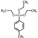 structure of CAS# 18412-57-2, Triethoxy(4-Methylphenyl)Silane;(4-MPh) triethoxysilane;benzene, 1-methyl-4-(triethoxysilyl)-;p-TOLYLTRIETHOXYSILANE