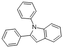 structure of CAS# 18434-12-3, 1,2-Diphenylindole;1,2-Diphenyl-1H-Indole;1H-Indole, 1,2-Diphenyl-