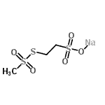 结构式 CAS# 184644-83-5, 钠2-[(甲基磺酰基)硫基]乙烷磺酸酯