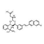 CAS#: 184763-29-9， {1-[({(1R,3R)-1-{3-[(E)-2-(7-Chloro-2-Quinolinyl)Vinyl]Phenyl}-3-Hydroxy-3-[2-(2-Hydroxy-2-Propanyl)Phenyl]Propyl}Sulfanyl)Methyl]Cyclopropyl}Acetic Acid