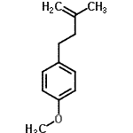 structure of CAS# 18491-21-9, 1-Methoxy-4-(3-Methyl-3-Buten-1-Yl)Benzene;4-(4-Methoxyphenyl)-2-methyl-1-butene;MFCD07698655