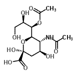 CAS#: 18529-63-0， (6R)-5-Acetamido-6-[(1R,2R)-1-acetoxy-2,3-dihydroxypropyl]-3,5-dideoxy-alpha-L-threo-hex-2-ulopyranosonic acid