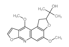 CAS#: 18556-07-5， 1,2-Dihydro-4,10-Dimethoxy-alpha,alpha-Dimethyldifuro[2,3-b:3',2'-f]Quinoline-2-Methanol