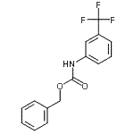 结构式 CAS# 18585-04-1, 苄基[3-(三氟甲基)苯基]氨基甲酸酯