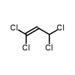 structure of CAS# 18611-43-3, 1,1,3,3-Tetrachloro-1-Propene;1,1,3,3-TETRACHLOROPROPENE;1,1,3,3-Tetrachloropropene; >98%;2H,3H-Perchloroprop-1-ene