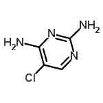 结构式 CAS# 18620-64-9, 5-氯-2,4-嘧啶二胺