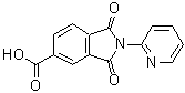 结构式 CAS# 186384-46-3, 1,3-二氧代-2-(2-吡啶基)-5-异吲哚啉羧酸