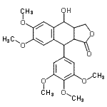 CAS#: 18651-67-7， 9-Hydroxy-6,7-Dimethoxy-4-(3,4,5-Trimethoxyphenyl)-3A,4,9,9alpha-Tetrahydro-1H-Benzo[f]Isobenzofuran-3-One
