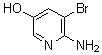structure of CAS# 186593-53-3, 6-Amino-5-Bromo-3-Pyridinol;2-AMINO-3-BROMO-5-HYDROXYPYRIDINE;5-Hydroxy-3-Bromo-2-Aminopyridine;3-Pyridinol, 6-Amino-5-Bromo-